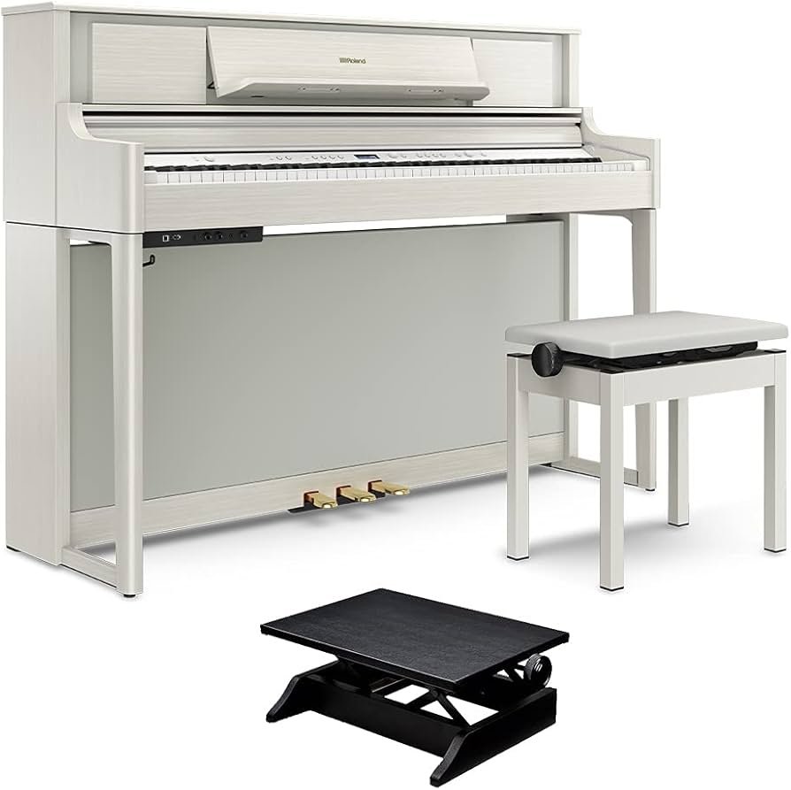 Amazon | Roland LX705GP SR （SHIRO） 電子ピアノ 88鍵盤 足台セット