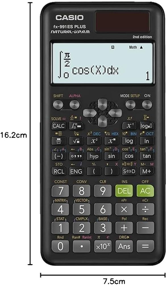 Amazon.co.jp: Casio fx-991ES Plus 2 Scientific Calculator with 417