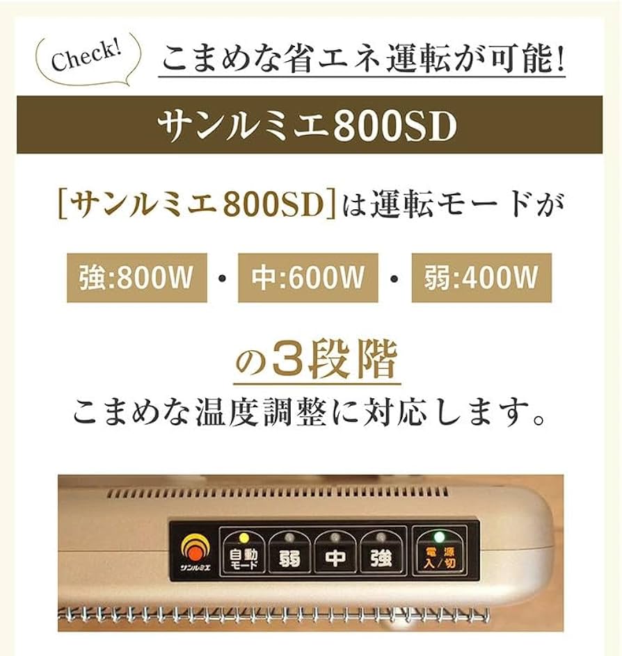 Amazon | [サンルミエ] 遠赤外線 パネルヒーター 省エネ 日本製