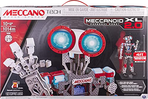 MECCANO Erector Meccanoid XL 2.0 Robot-Building Kit, STEM