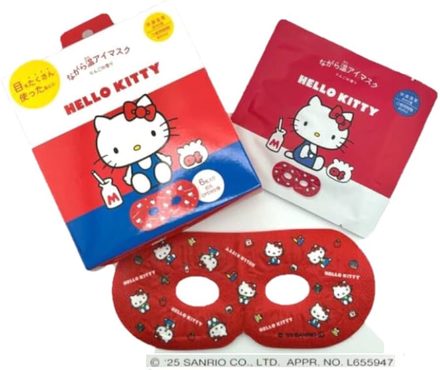 Amazon.co.jp: ほんやら堂 ながら温アイマスク ハローキティ 6P