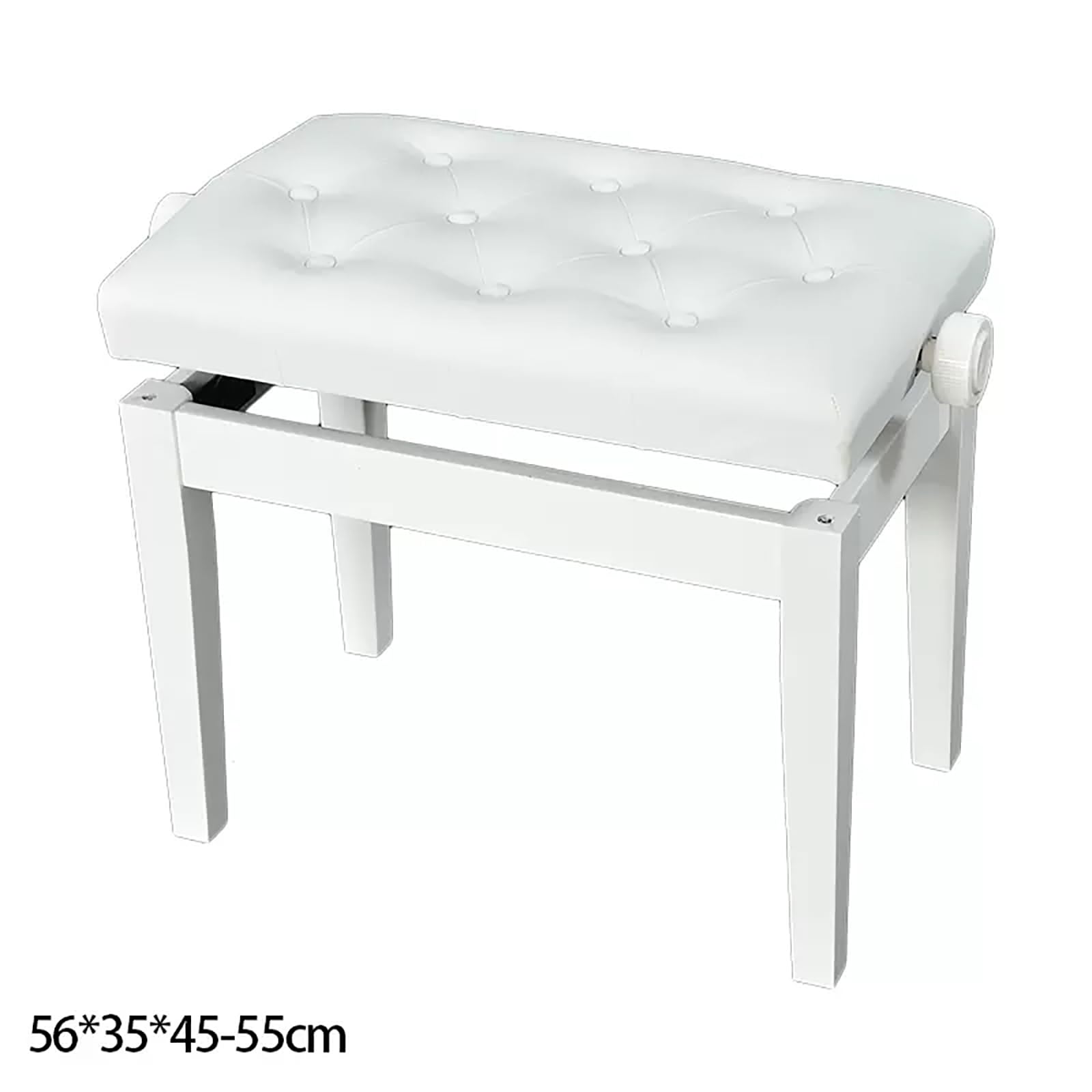 Amazon.co.jp: ピアノ 椅子 高さ調整可能 白 黒 高低自在椅子 木製