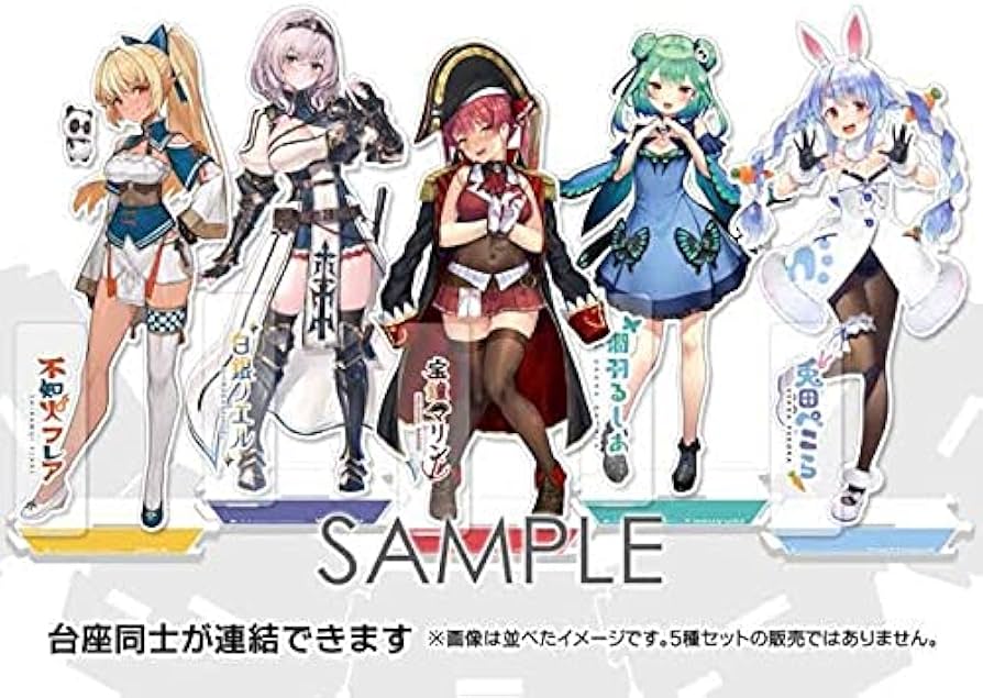 Amazon.co.jp: ホロケット2nd 3期生アクリルスタンド5種セット 潤羽る