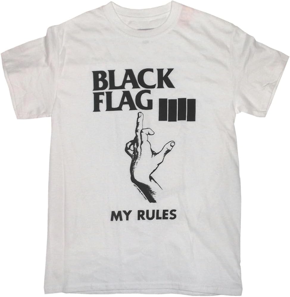 Amazon | [マンブルズ] Black Flag ブラック・フラッグ Tシャツ My