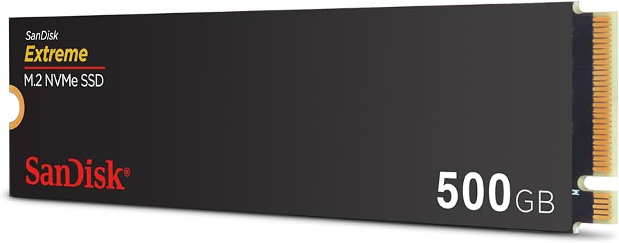 Amazon.com: SanDisk 500GB Extreme M.2 NVMe SSD - PCIe Gen 4.0, Up