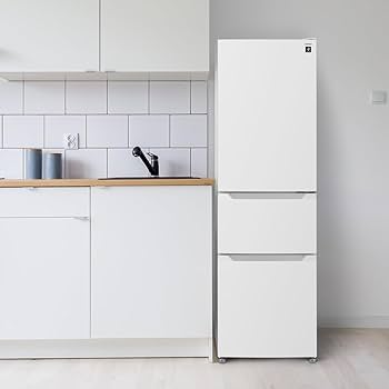 Amazon.co.jp: シャープ 冷蔵庫 幅54.4cm 317L 右開き SJ-PT32P-W