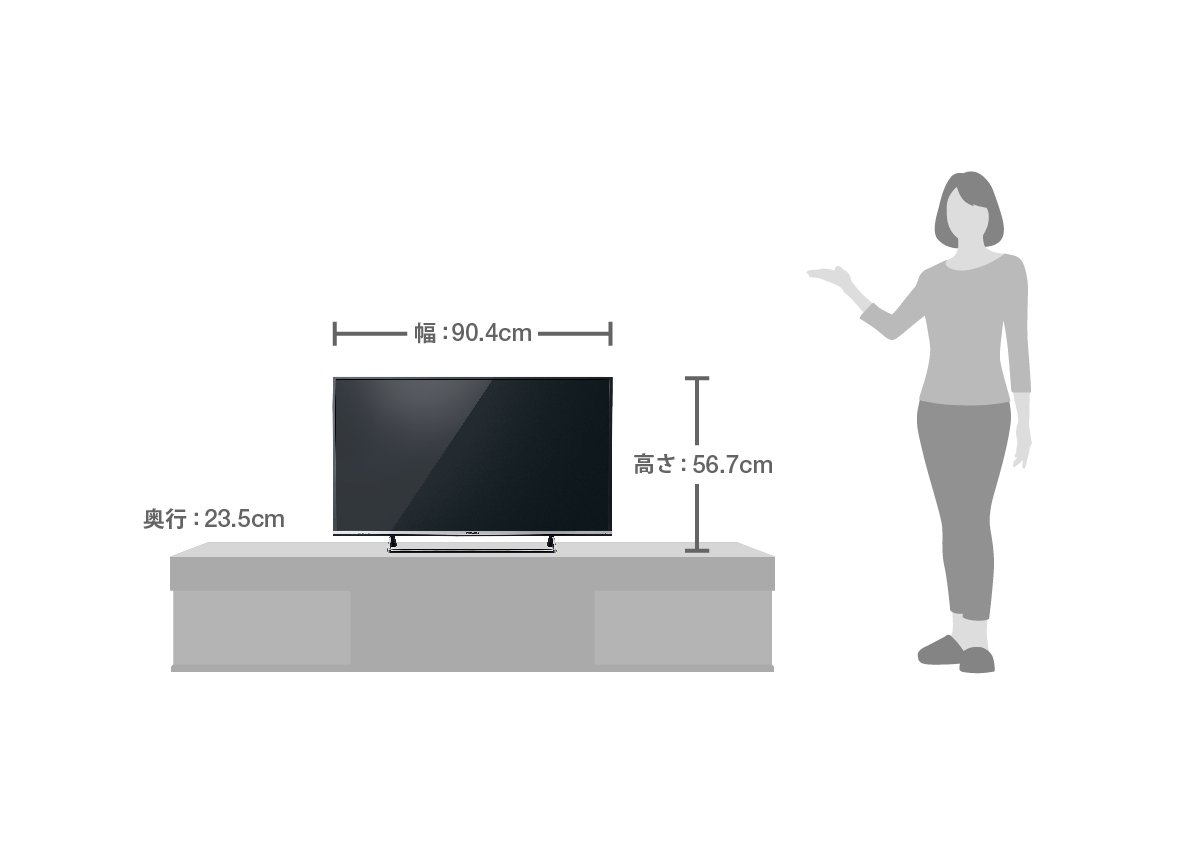 Amazon | パナソニック 40V型 液晶テレビ ビエラ TH-40CX700 4K USB