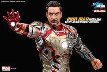 Amazon.com: Dragon Models Iron Man 3 MK XLII Battle-Damaged Armor