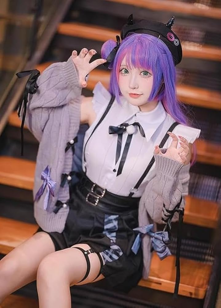 Amazon.co.jp: [楽コス]常闇トワ コスプレ 衣装 ウィッグ付き 常暗永遠