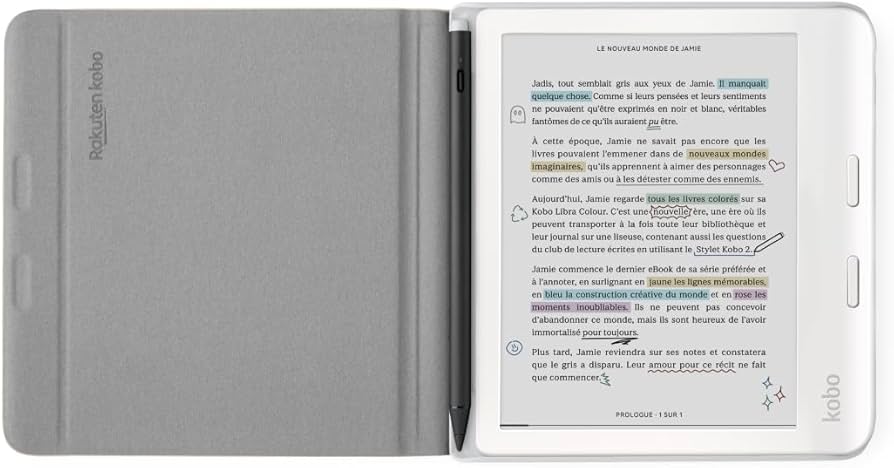 Amazon.com: Kobo Libra Colour SleepCover Case | Sand Beige