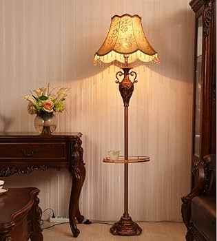 Amazon.com: Floor Lamp Standing Light Vintage Resin Floor Lamp