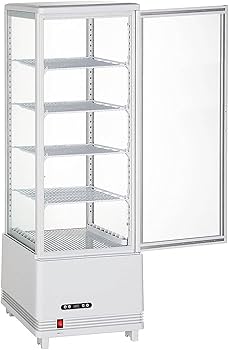 Amazon | Hijiru 4面ガラス冷蔵ショーケース100L／ホワイト【HJR