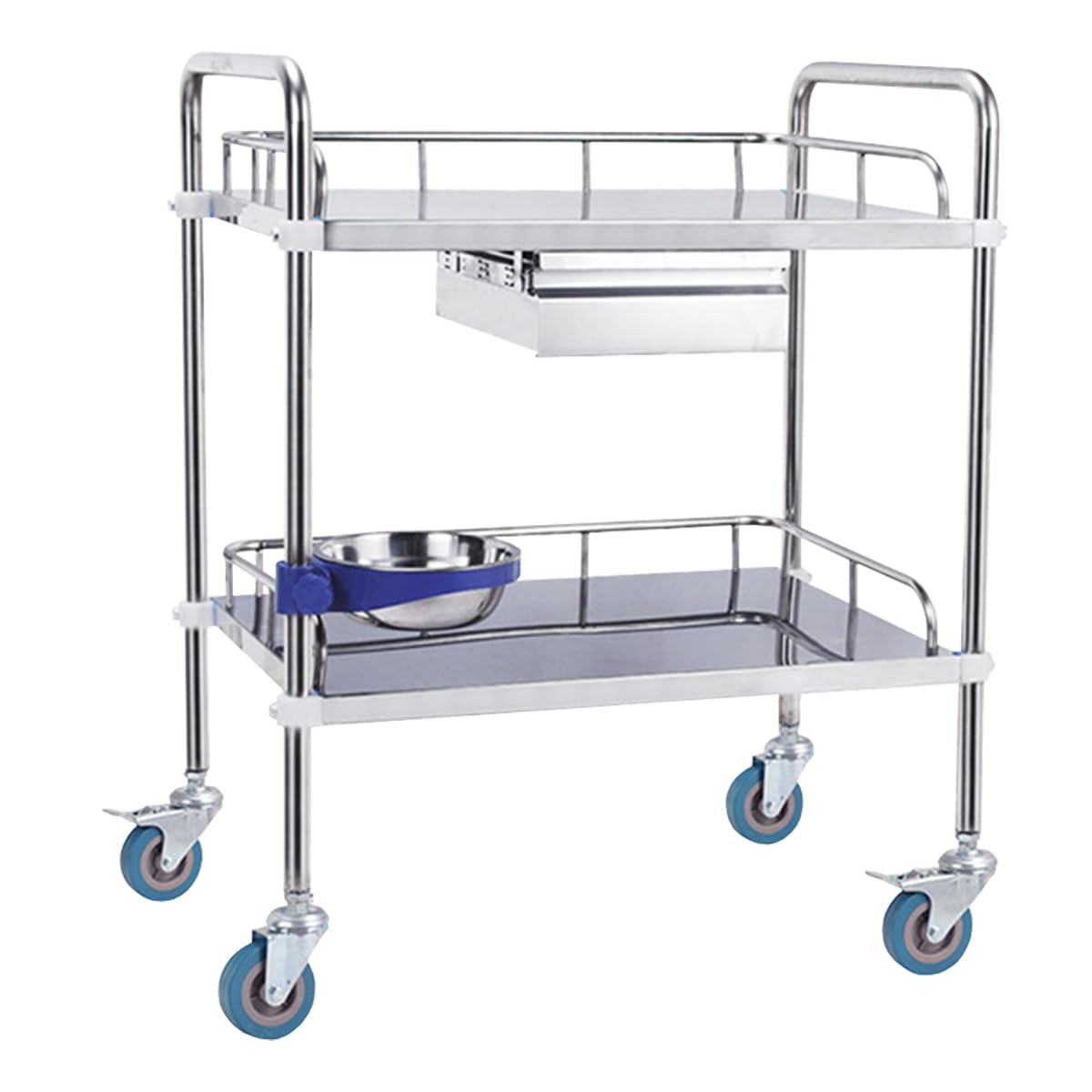 Amazon.co.jp: 医療用ワゴン 医療用 ワゴン ステンレス鋼 回診車 医療