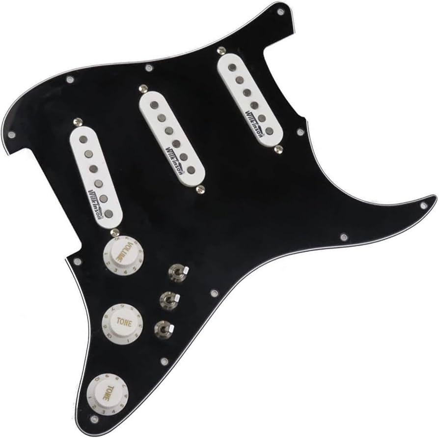 Amazon | エレキギターのピックガードピックアップ STシングルコイル