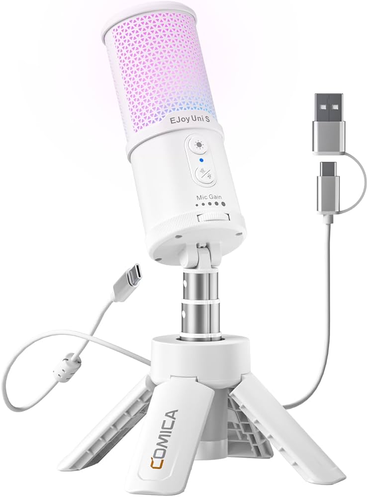 Amazon.co.jp: COMICA EJoy Uni S USBコンデンサーマイク AIノイズ