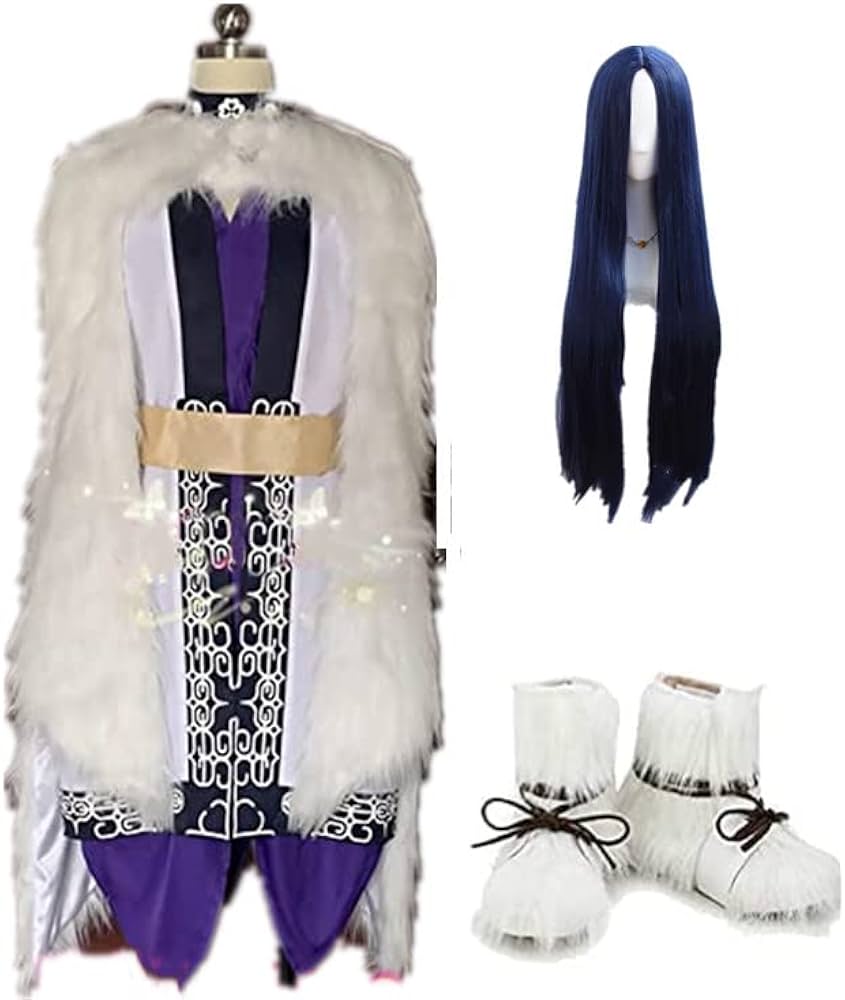 Amazon | ゴールデンカムイ アシリパ コスプレ衣装+頭巾+ウィッグ +靴