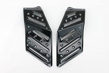 Amazon | アルミステップボード 6点セット フロアボード 黒 バイク