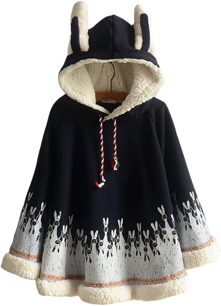 Amazon | [SSUPTEMBER2] ポンチョコート ケープ レディース 森ガール系