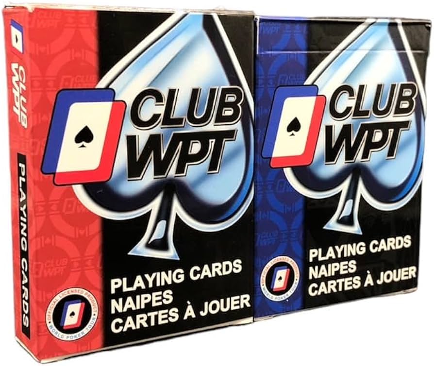 Amazon.co.jp: CLUB WPT ポーカー用プラスチックトランプ 100