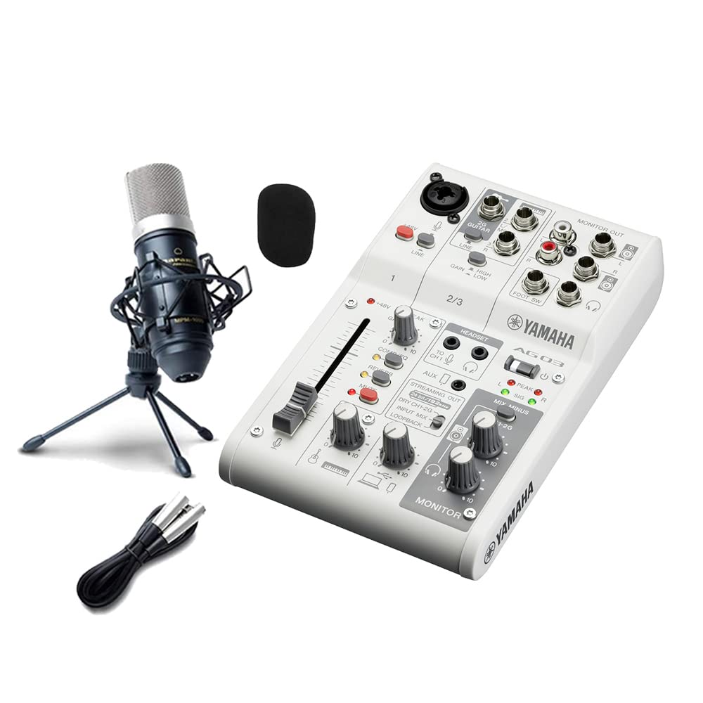Amazon.co.jp: YAMAHA AG03 MK2 高音質配信 録音セット 動画配信