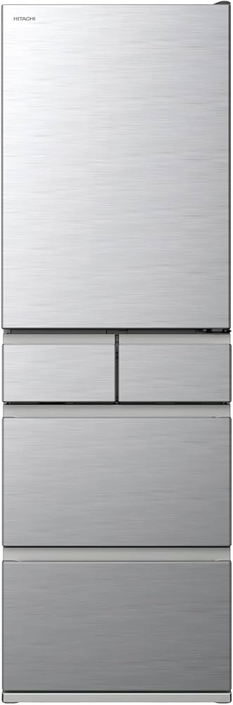 Amazon | 日立 冷蔵庫 幅60cm 470L 左開き R-HS47SGL S シルバー 日本