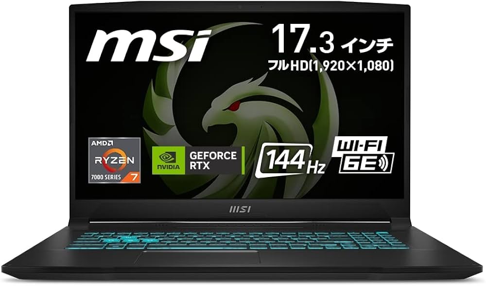 Amazon.co.jp: 【AMD最新Ryzen 7 & RTX 4060搭載】MSIゲーミングノート