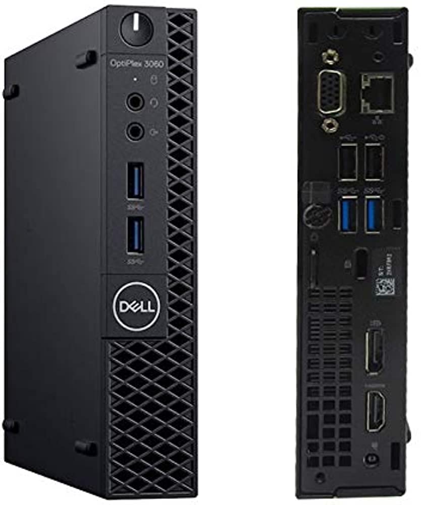 Dell OptiPlex 3060 Micro PC with Intel Core i3-8100T 3.1 GHz, 8GB