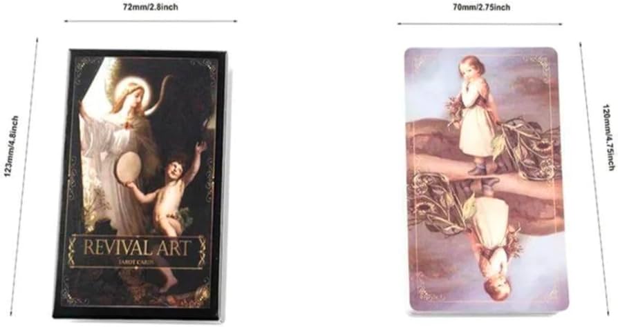 Amazon.co.jp: リバイバルアートタロットカード, 78枚セット, 絵画の