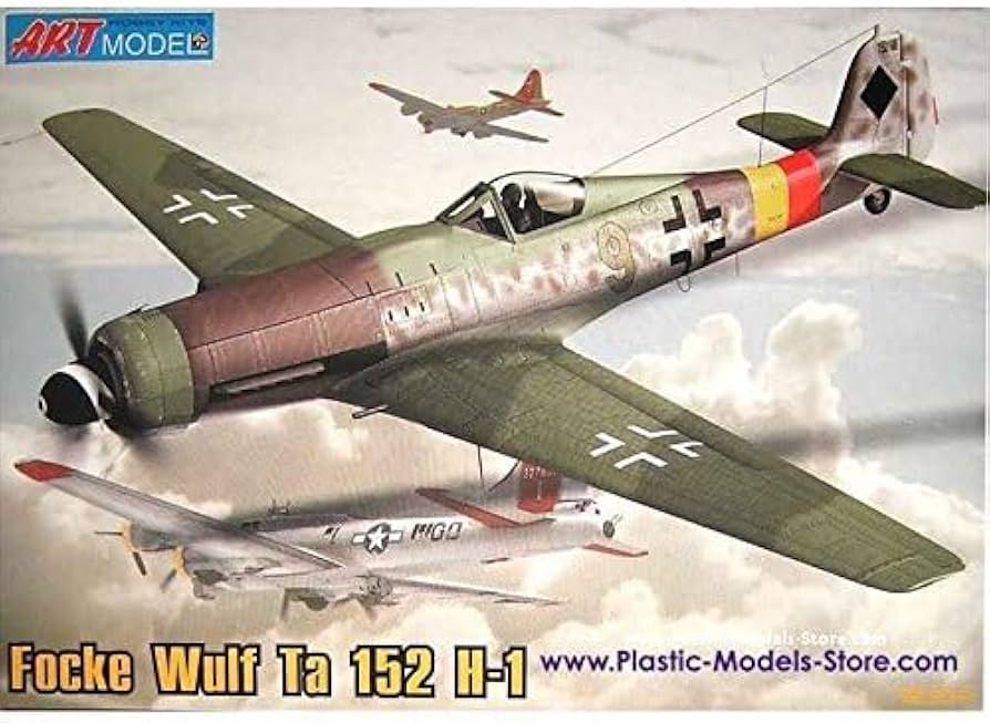 Amazon | ART MODEL プラモデル 建物 飛行機 航空機 FOCKE WULF TA 152