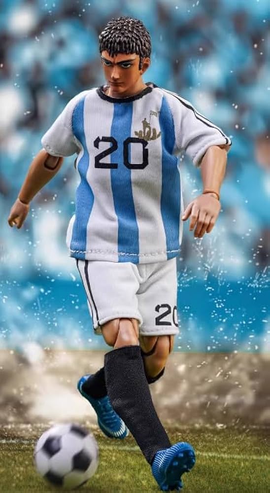 Amazon.co.jp: [AC]DID 1/12 SF80007 サッカー選手 青チーム 可動