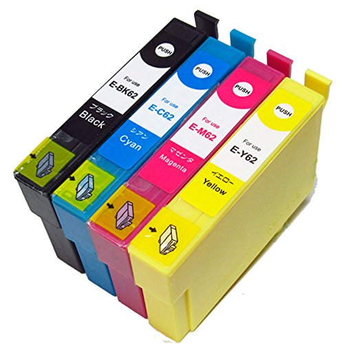 Amazon.co.jp: エプソン EPSON IC62 (IC4CL62) 互換インクカートリッジ