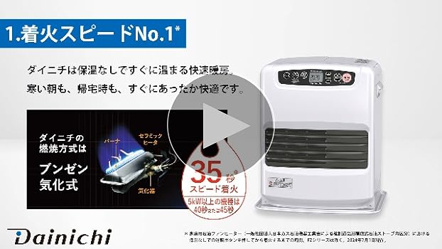 Amazon | ダイニチ (Dainichi) 石油ファンヒーター (木造19畳まで