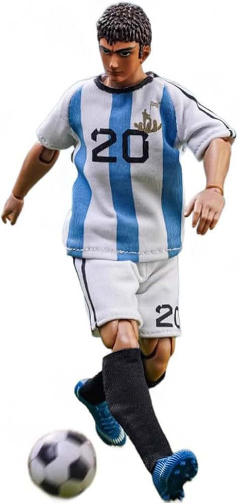 Amazon.co.jp: [AC]DID 1/12 SF80007 サッカー選手 青チーム 可動