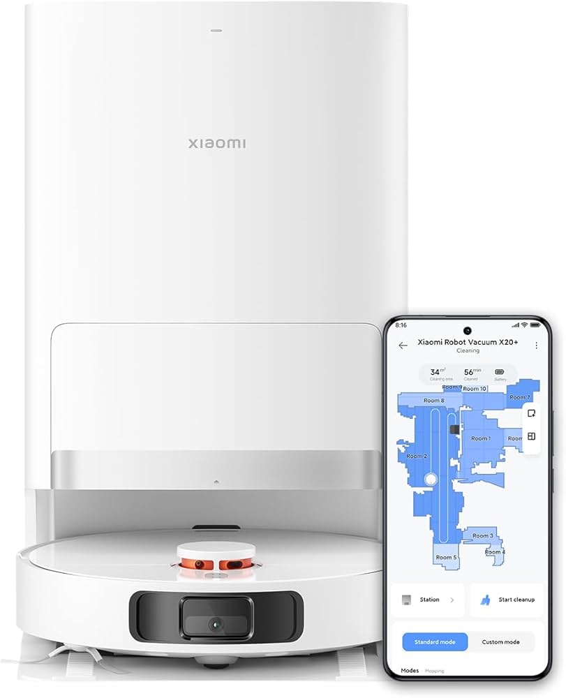 Amazon | Xiaomi ロボット掃除機 X20+ 水拭き 両用 4L大容量ウォーター