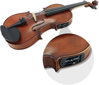 Amazon | YoungMonic エレクトリックバイオリン 4/4 フルサイズ 左利き
