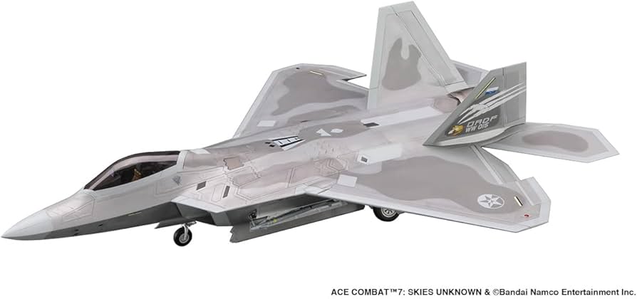 Amazon.com: Hasegawa SP558 1/48 Ace Combat 7 Skies Unknwon, F-22