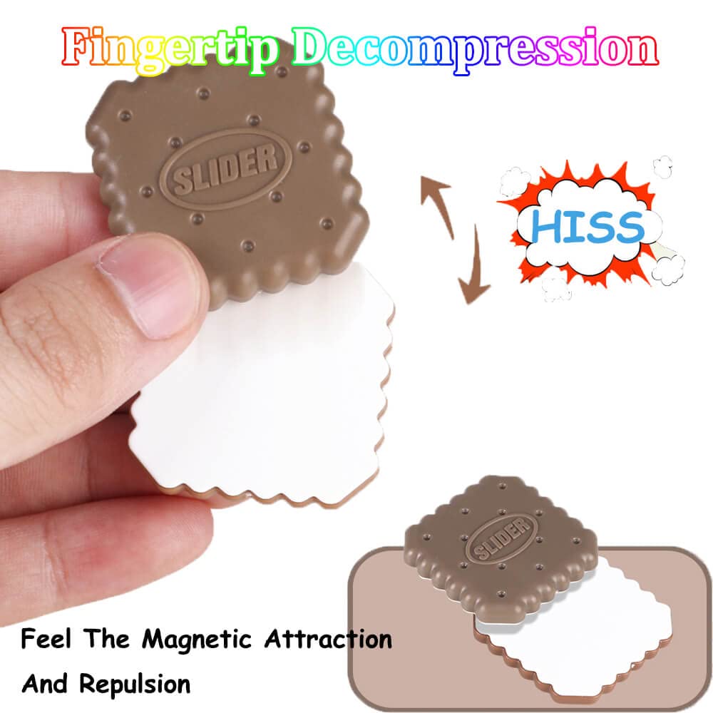 Amazon | マグネット式フィジェットトイ 食品型 プッシュカード フィ