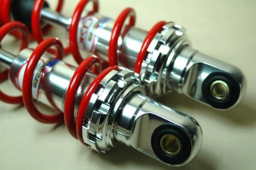 Amazon | OKD製アルミボディ荒巻サス260mm赤モンキー カブDAX | リア