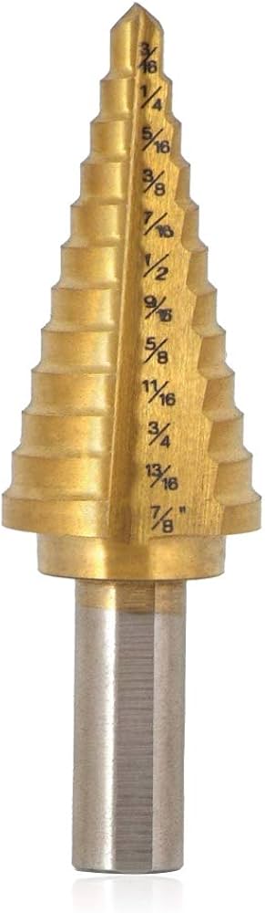 Saiper Titanium Step Drill Bit 3/16