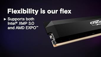 Crucial Pro 32GB DDR5 RAM Kit (2x16GB),CL36 6000MHz, Overclocking