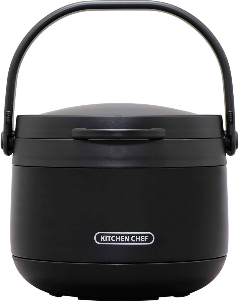 Amazon｜アイリスオーヤマ 保温調理鍋 ブラック ダブル真空 おまかせ