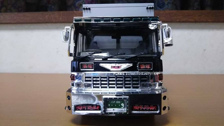 Amazon.co.jp: アオシマデコトラ日野スーパードルフィン冷凍車完成品