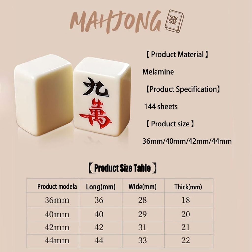 Amazon.co.jp: 麻雀牌 中国プロ麻雀セット、伝統的な麻雀セット、4人で