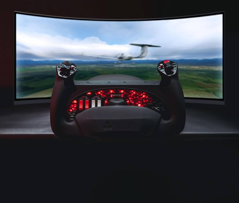 Honeycomb Alpha Flight Controls Yoke & Switch Painel : Amazon.com