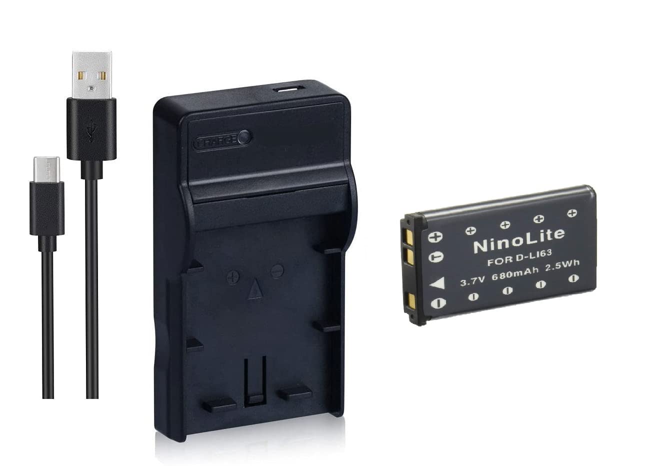 Amazon | プラチナムロット バッテリー + D83 USB充電器 セット