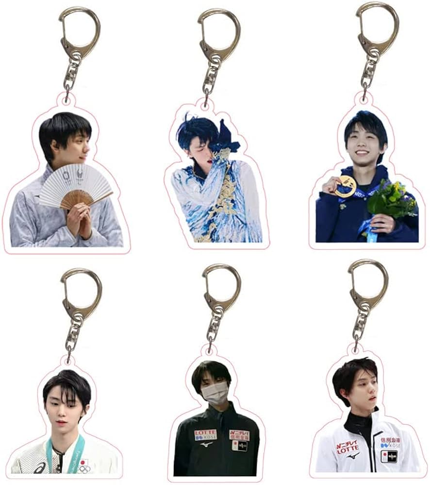 Amazon.co.jp: 【PANHUI】 for 羽生結弦 キーホルダー 6個セット for