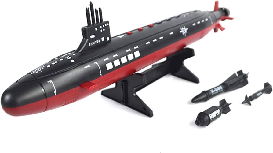 Amazon | 1:350 海軍シーウルフ潜水艦モデル大型魚雷潜水艦軍艦
