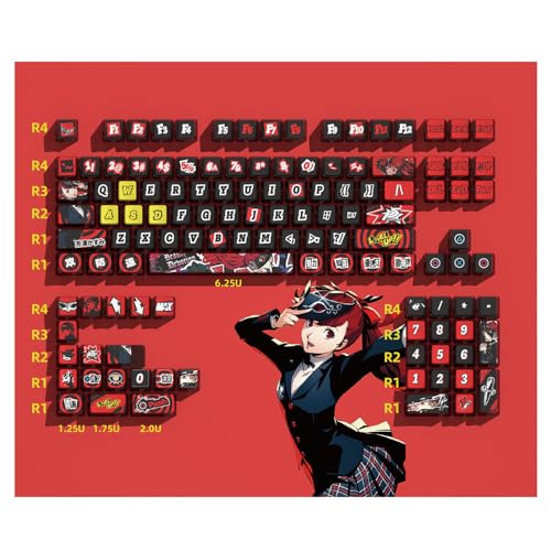 Amazon | ペルソナ5 雨宮蓮 芳澤かすみ キーキャップ グッズ PBT染め