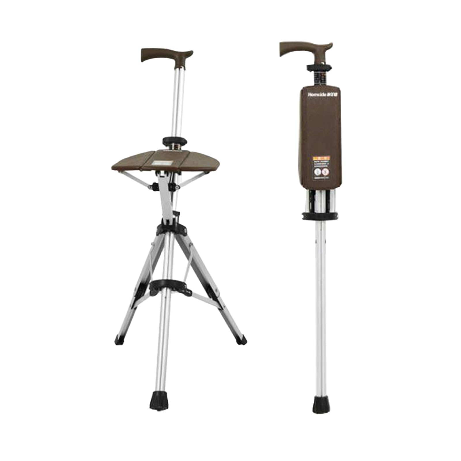 Amazon.co.jp: Hemeide ステッキチェア 椅子付き杖 持ち歩ける椅子 杖