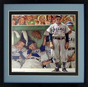 Amazon.co.jp: ノーマン・ロックウェル 野球ポスター フレーム入り A+